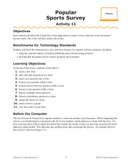 Popular Sports Survey