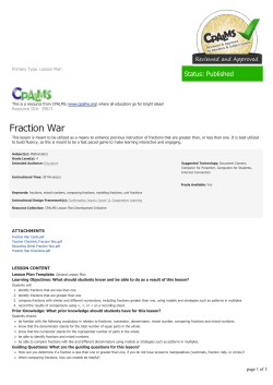 Fraction War - | CPALMS.org