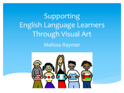 Supporting English Language Learners Through Visual Art