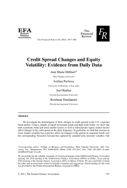 Credit Spread Changes and Equity Volatility: Evidence from Daily Data