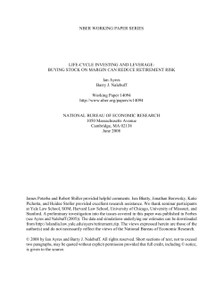 Buying Stock on Margin Can Reduce Risk