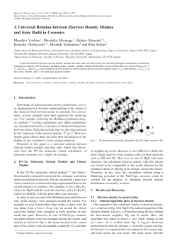A Universal Relation between Electron Density Minima and Ionic
