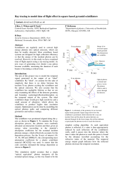 Ray tracing to model time of flight effect in square based pyramid