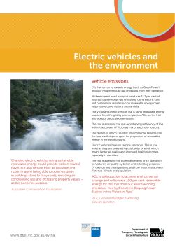 Electric vehicles and the environment EV