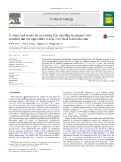 An improved model for calculating CO2 solubility in aqueous NaCl