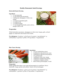 Buttermilk Ranch Dressing