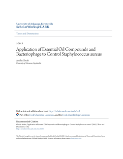 Application of Essential Oil Compounds and Bacteriophage to