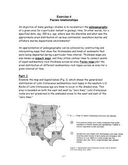 Exercise 4 Facies relationships Part 1