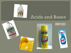 Acids and Bases