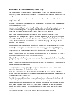 How to calibrate the Elcometer 456 Coating Thickness Gauge Ever