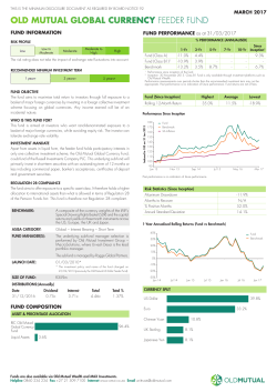 Global Currency Feeder Fund A