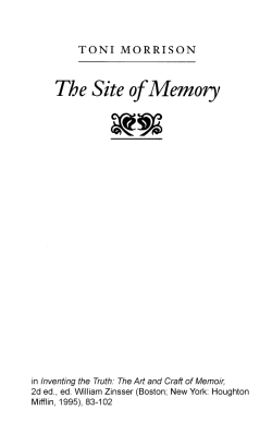 The Site Of Memory - Blogs at UMass Amherst