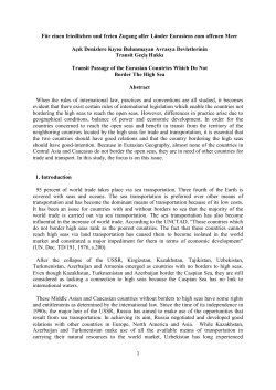 A&ccedil;ık Denizlere Kıyısı Bulunmayan Avrasya Devletlerinin
