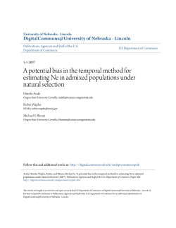 A potential bias in the temporal method for estimating Ne in admixed