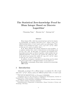 The Statistical Zero-knowledge Proof for Blum Integer Based on
