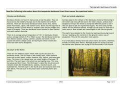 Temperate deciduous forests