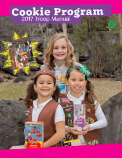 2017 Troop Manual - Girl Scouts of Silver Sage
