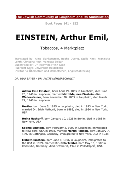 22e Einstein Arthur Emil
