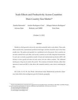 Does Country Size Matter? - American Economic Association