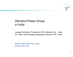 Siemens Power Group in India