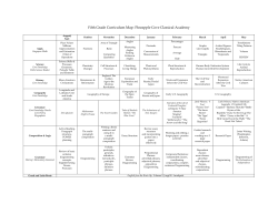 Fifth Grade Curriculum Map- Pineapple Cove Classical Academy