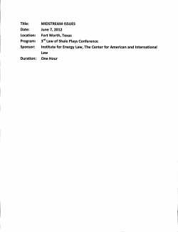 Midstream Issues - Washburn University School of Law