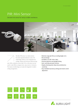PIR: Mini Sensor - Aura Light International AB