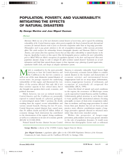 population, poverty, and vulnerability