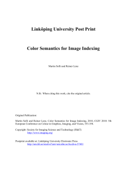 Color Semantics for Image Indexing