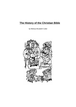 The History of the Christian Bible - Original