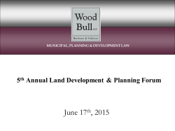Experts Before the OMB (Land Development