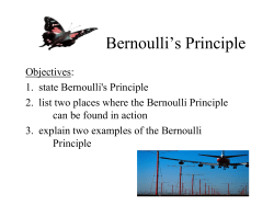 Bernoulli`s Principle