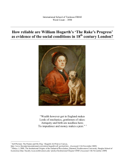 How reliable are William Hogarth`s `The Rake`s