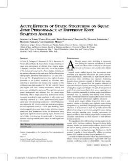 acute effects of static stretching on squat jump