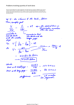 Problems involving quantity of work done