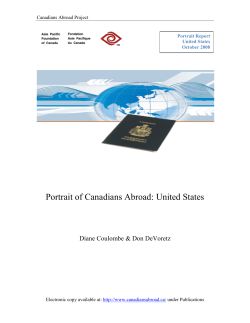 Portrait of Canadians Abroad: United States