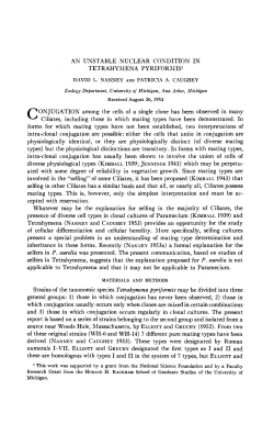 AN UNSTABLE NUCLEAR COSDITION IN