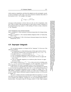 4.4 Improper Integrals