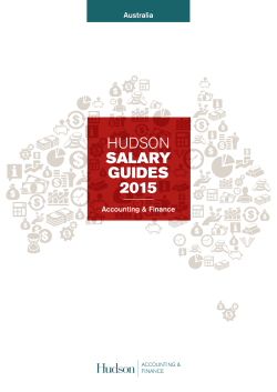 HUDSON SALARY GUIDES 2015