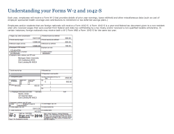 Understanding your Forms W-2 and 1042-S