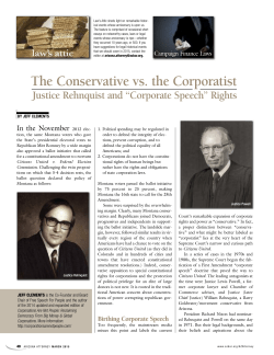 The Conservative vs. the Corporatist Justice