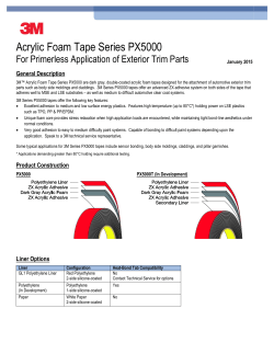 Acrylic Foam Tape Series PX5000 - OM
