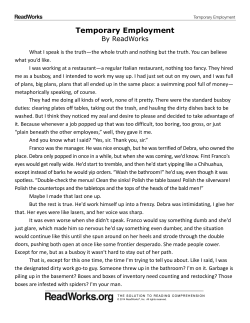 Temporary Employment