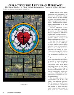 "Reflecting the Lutheran Heritage"