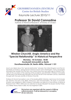 Professor Sir David Cannadine