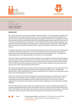 Mock Mediation Script Round 3