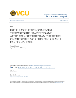faith based environmental stewardship