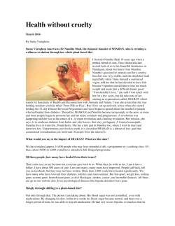 Health without cruelty