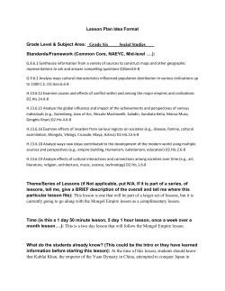 Lesson on Japan from Murasaki Shikibu to the Mongol