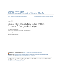 Science Maps of Global and Indian Wildlife Forensics: A